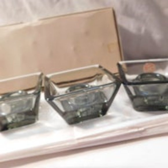 Vintage HOLMEGAARD Glass Candle Holders - Picture 8 of 9